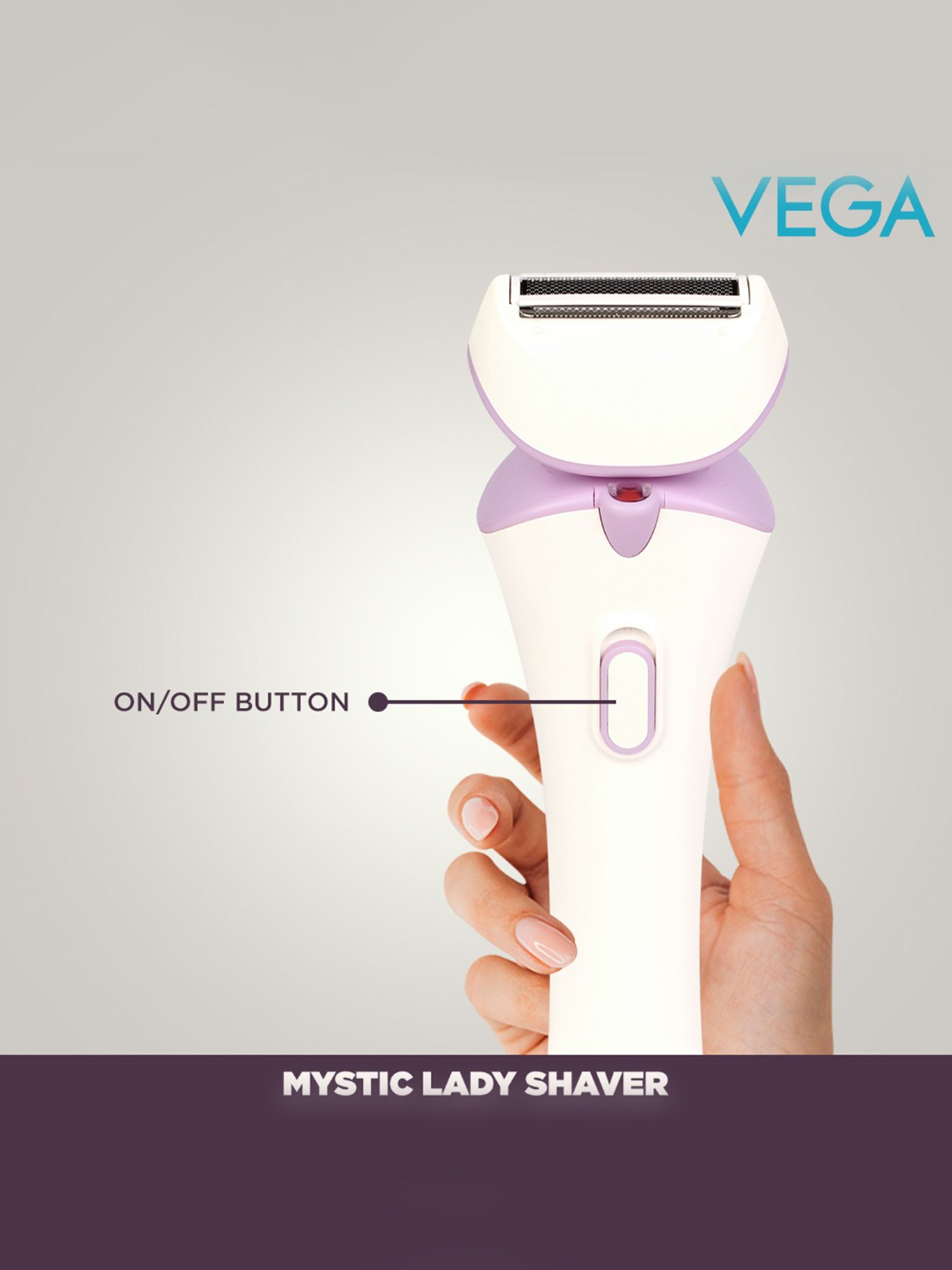 Vega Mystic Lady VHLS-02 Cordless Trimmer - 90 Min Runtime (White)