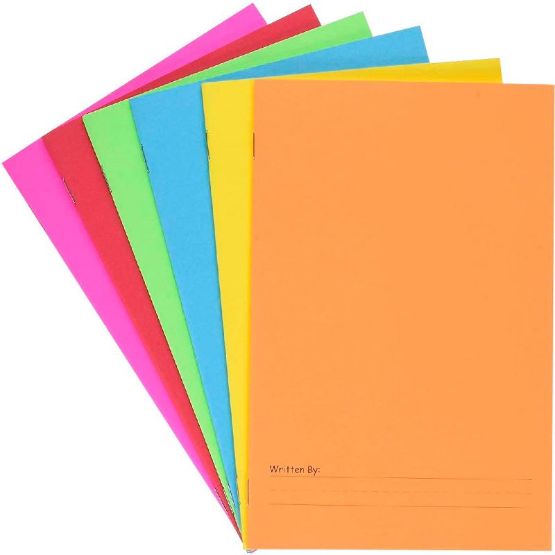 Hygloss My Storybook, 24 Pages, 5-1/2 x 8-1/2 Inches, Assorted Colors, set of 6