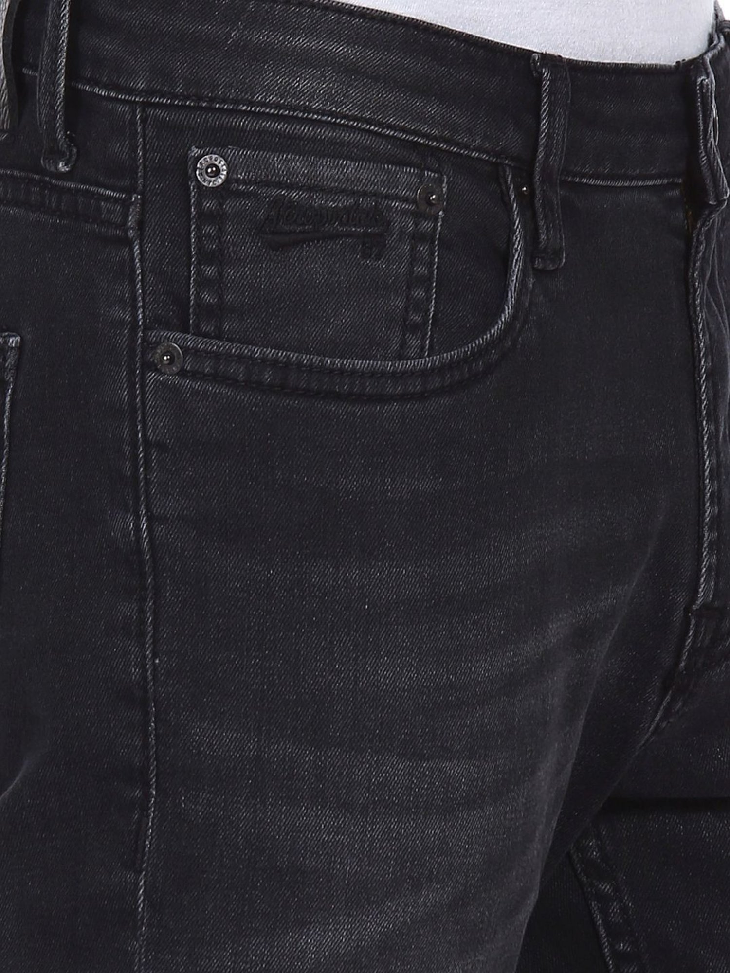 Aeropostale Black Skinny Fit Lightly Washed Jeans - Flexi Collection