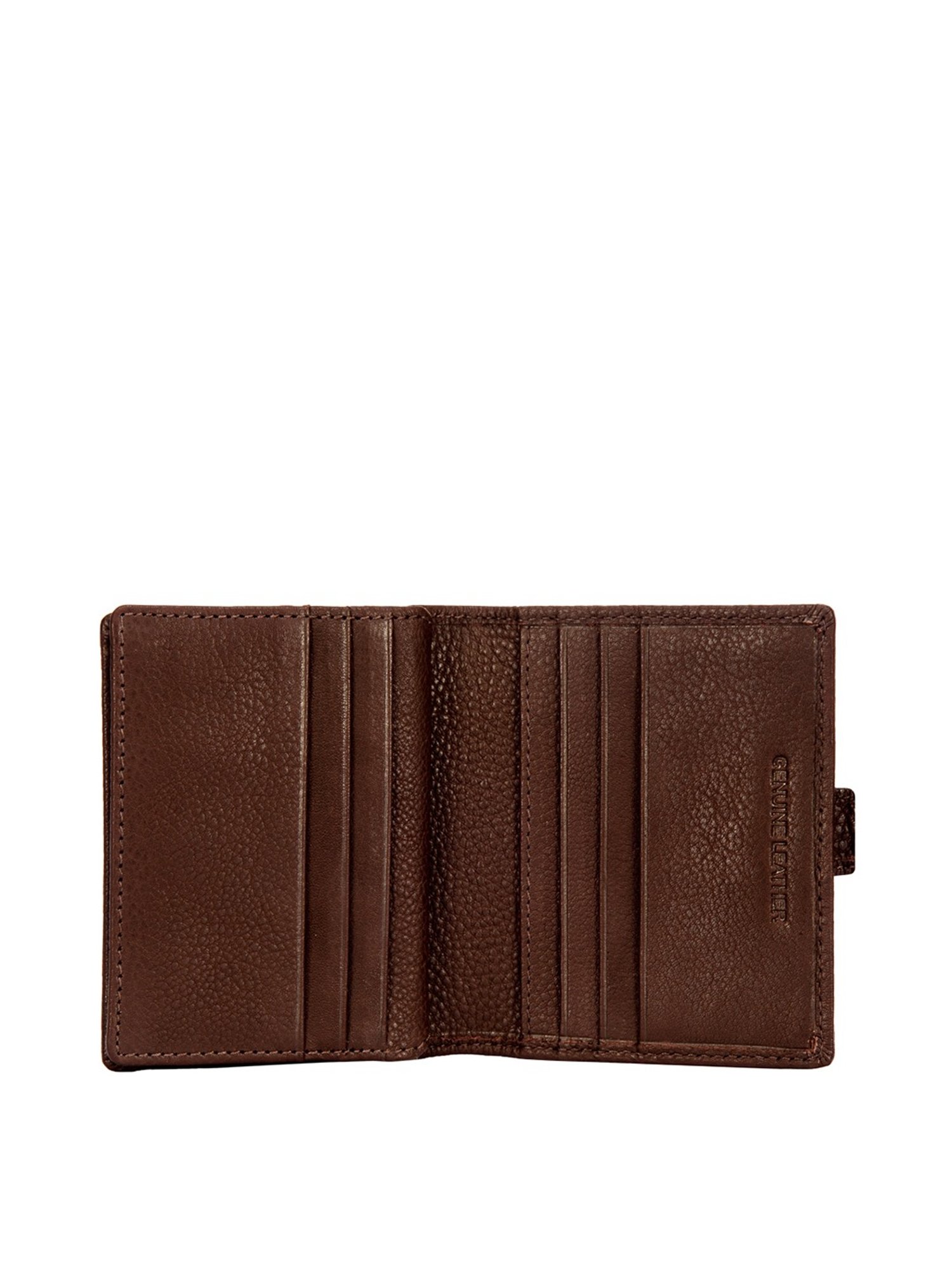 Eske Ren Dark Brown Textured Small Card Holder