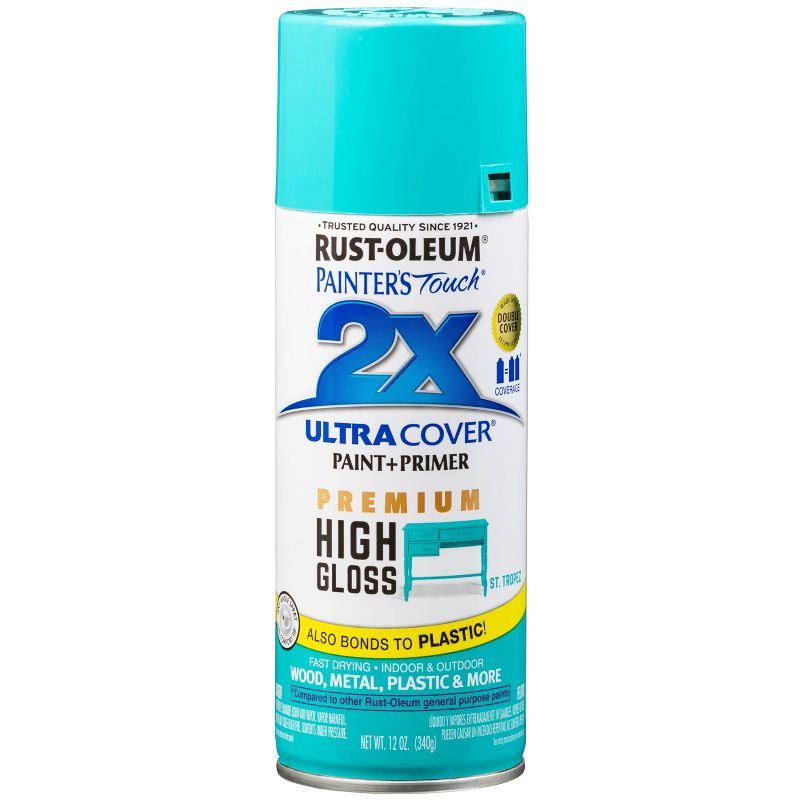 Rust-Oleum 12oz 2X Painter's Touch Ultra Cover High Gloss St. Tropez Spray Paint