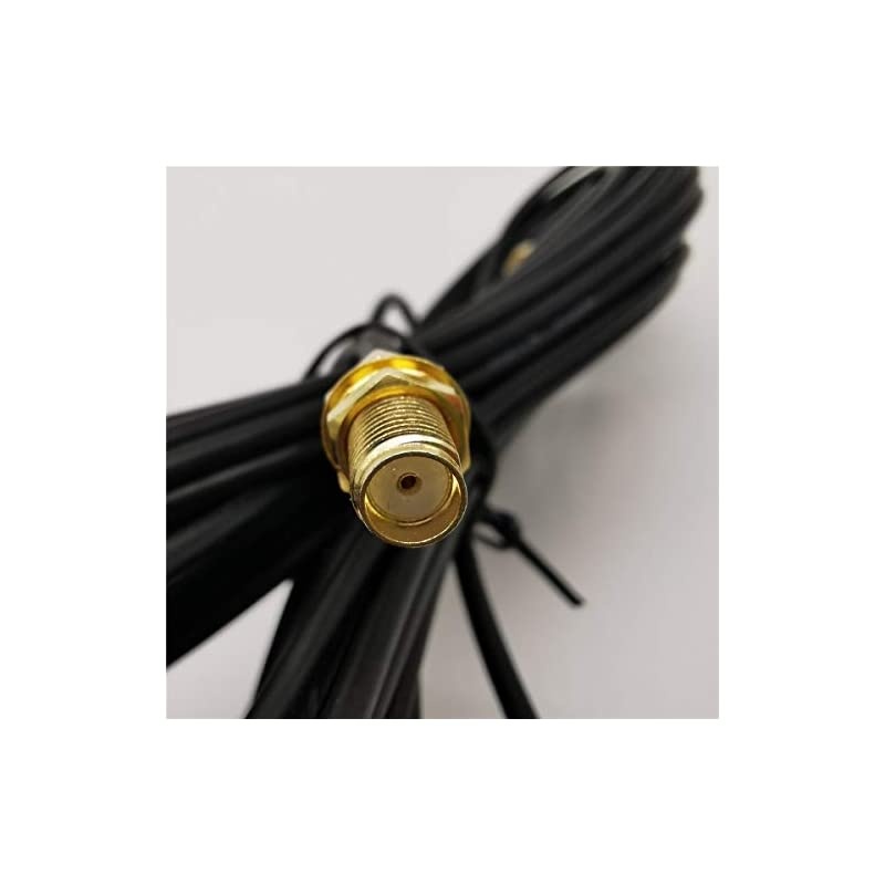 10FT Black SMA Male to Female WiFi Antenna Connector Extension CableRG1743MP