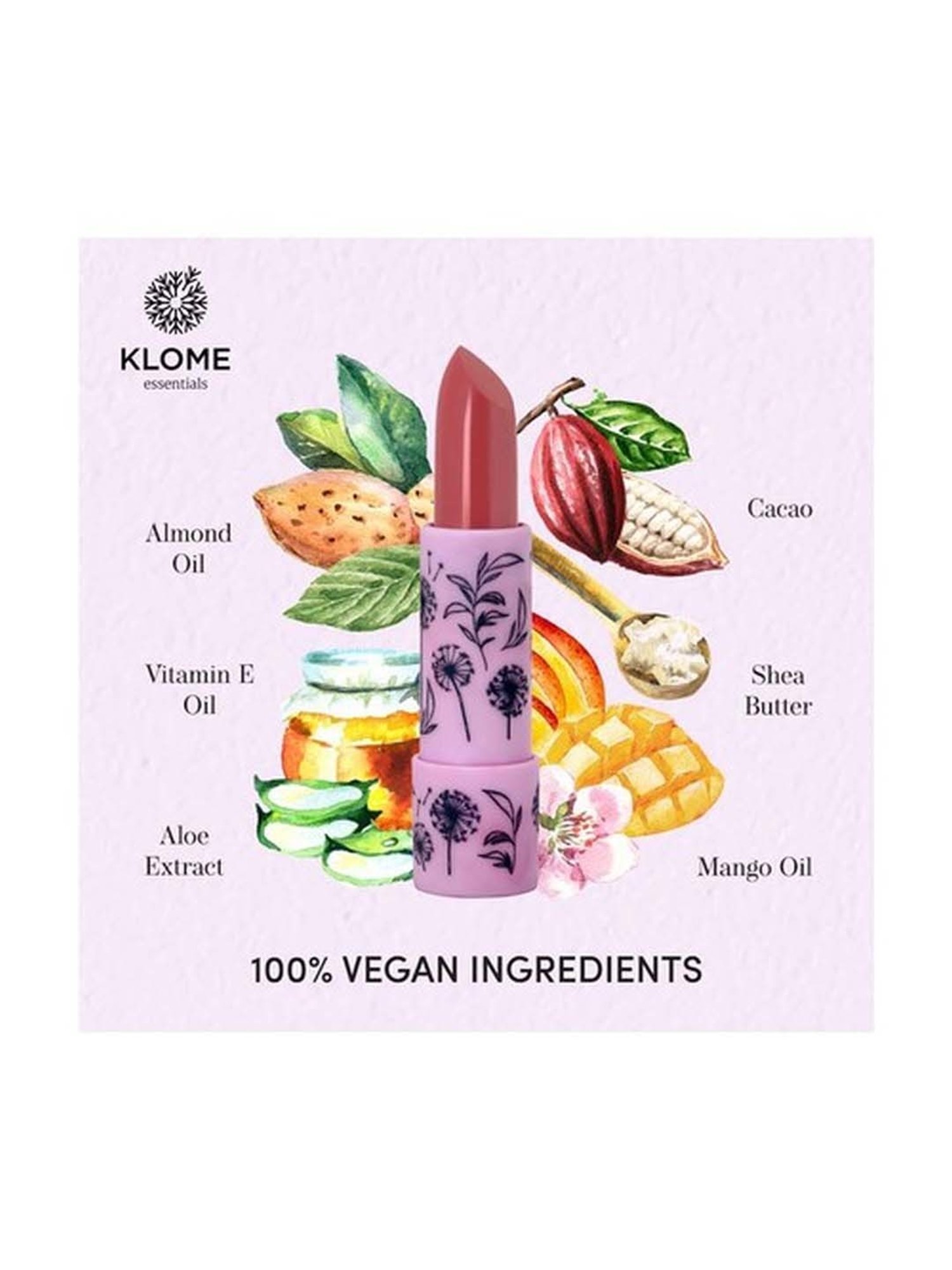 Klome Essentials Lipstick Hibiscus Blush - 4 gm