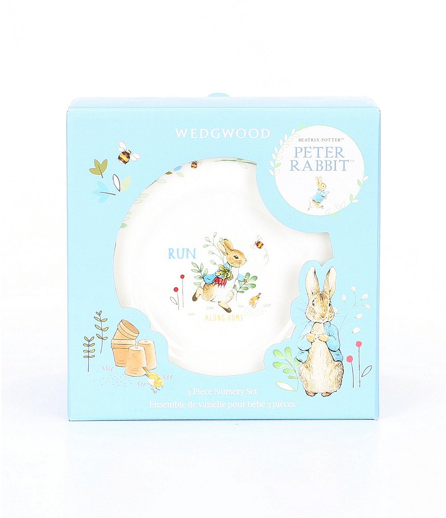 Wedgwood Baby Boys Peter Rabbit 3-Piece Dishware Gift Set
