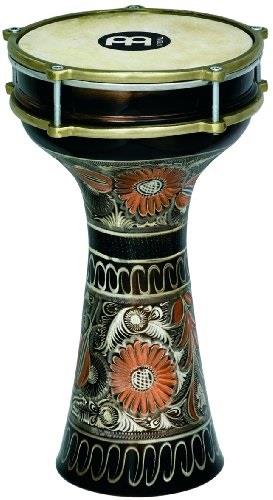 meinl percussion darbuka with hand engraved copper shell  made in turkey  7 7/8" tunable rawhide head, 2year warranty he205