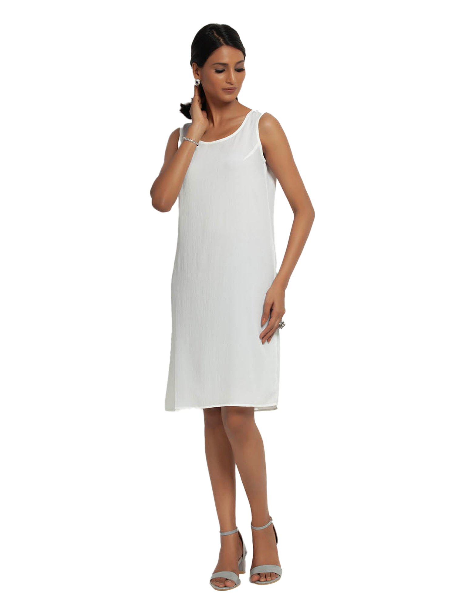 Office & You White Straight Fit Dress