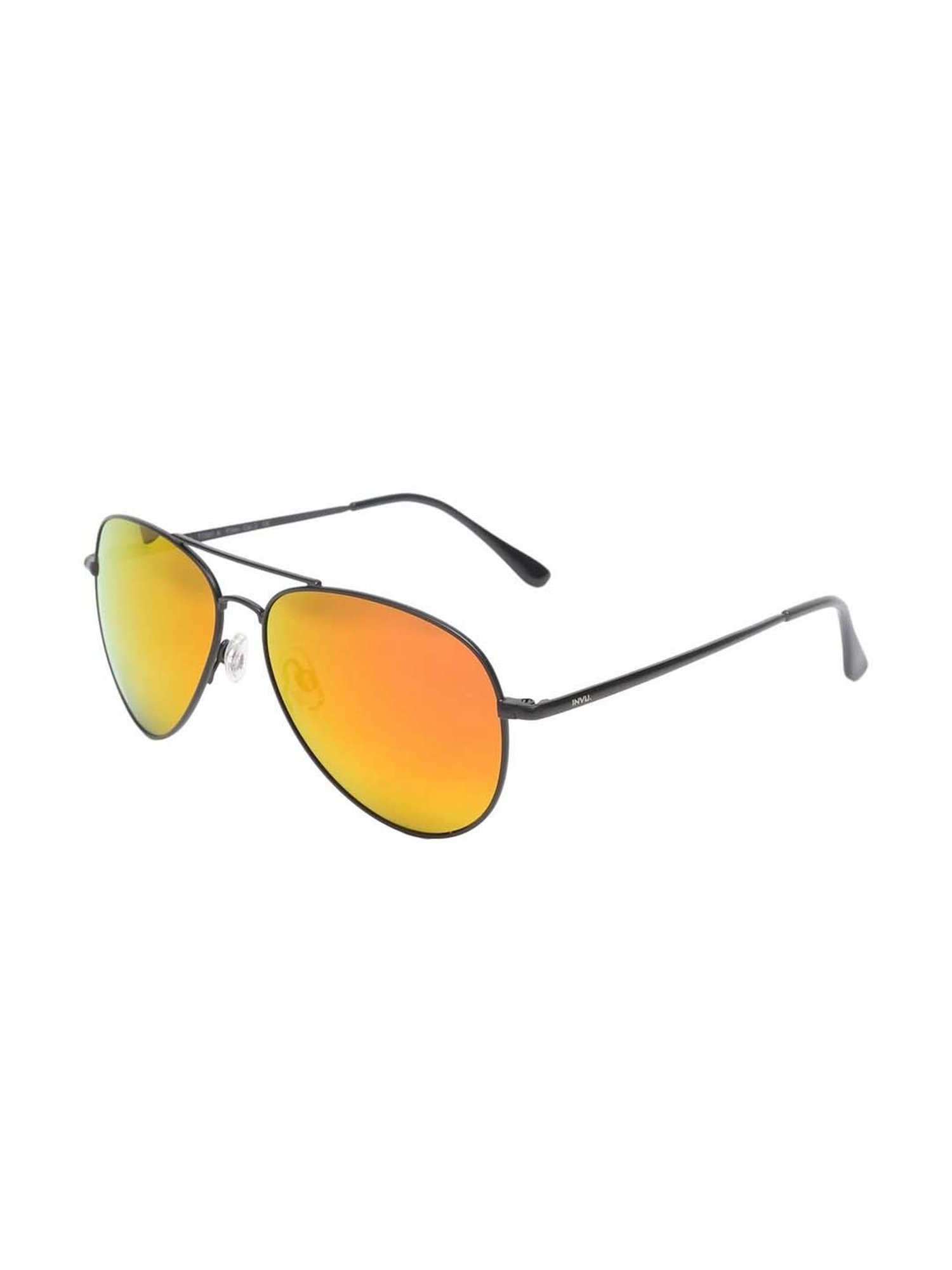 INVU Yellow Aviator UV Protection Sunglasses for Men