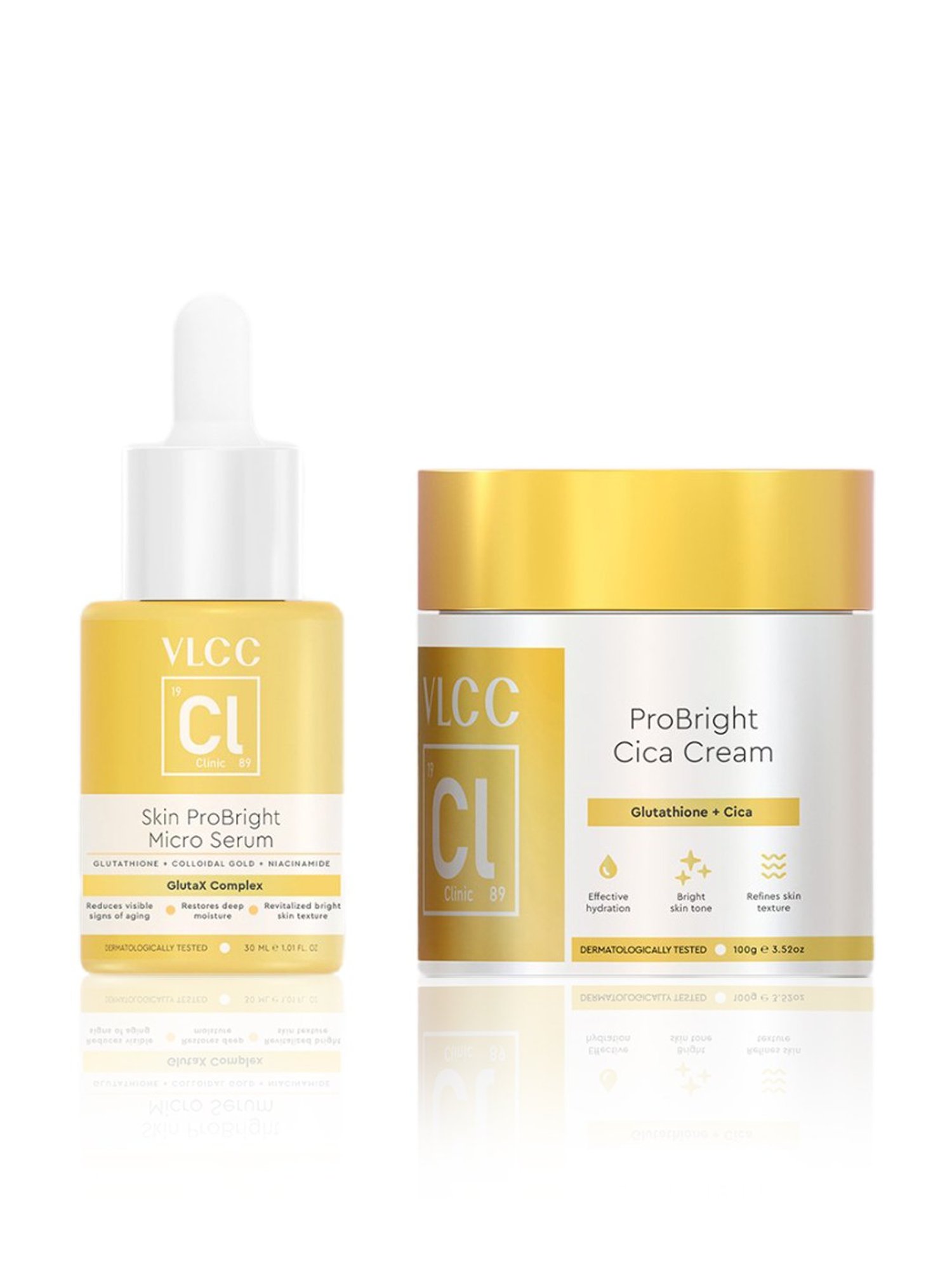 VLCC Clinic ProBright Micro Serum & Cica Cream Combo