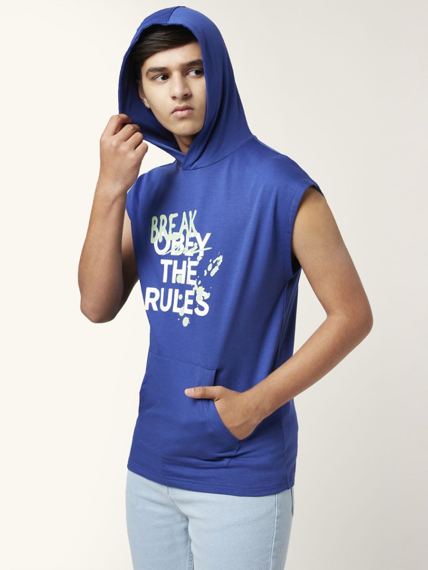 Coolsters by Pantaloons Kids Navy & White Cotton Printed T-Shirt