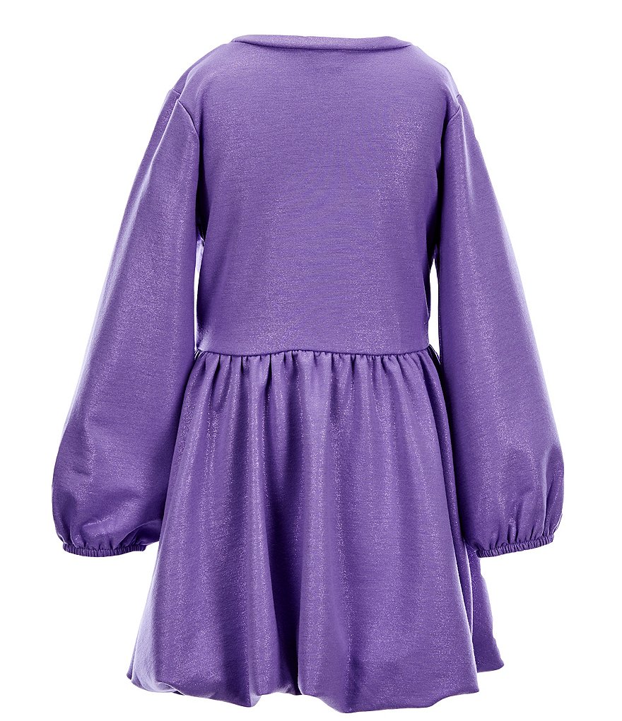 Habitual Little Girls 2T-6X Foiled Iridescent Bubble Dress