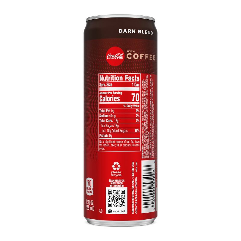 Coca-Cola with Coffee Dark Blend - 12 fl oz Can