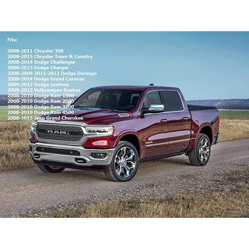 Pack of 2 Keyless Entry 6 Button Key Remote Control Replacement Fob Transmitter Fits For Grand Cherokee 20082013for Ram 1500 2500 3500 20082010 for Chrysler Town Country 20082015