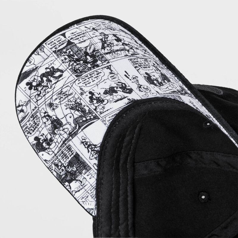 Men's Mickey Mouse Peek A Boo Baseball Cap - Black One Size