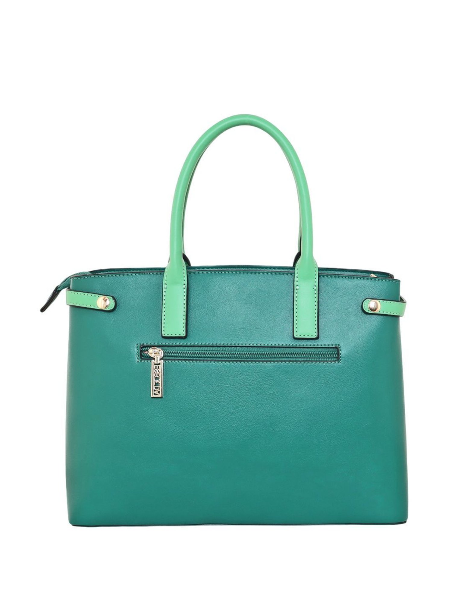 Esbeda Green PU Solid Handbag