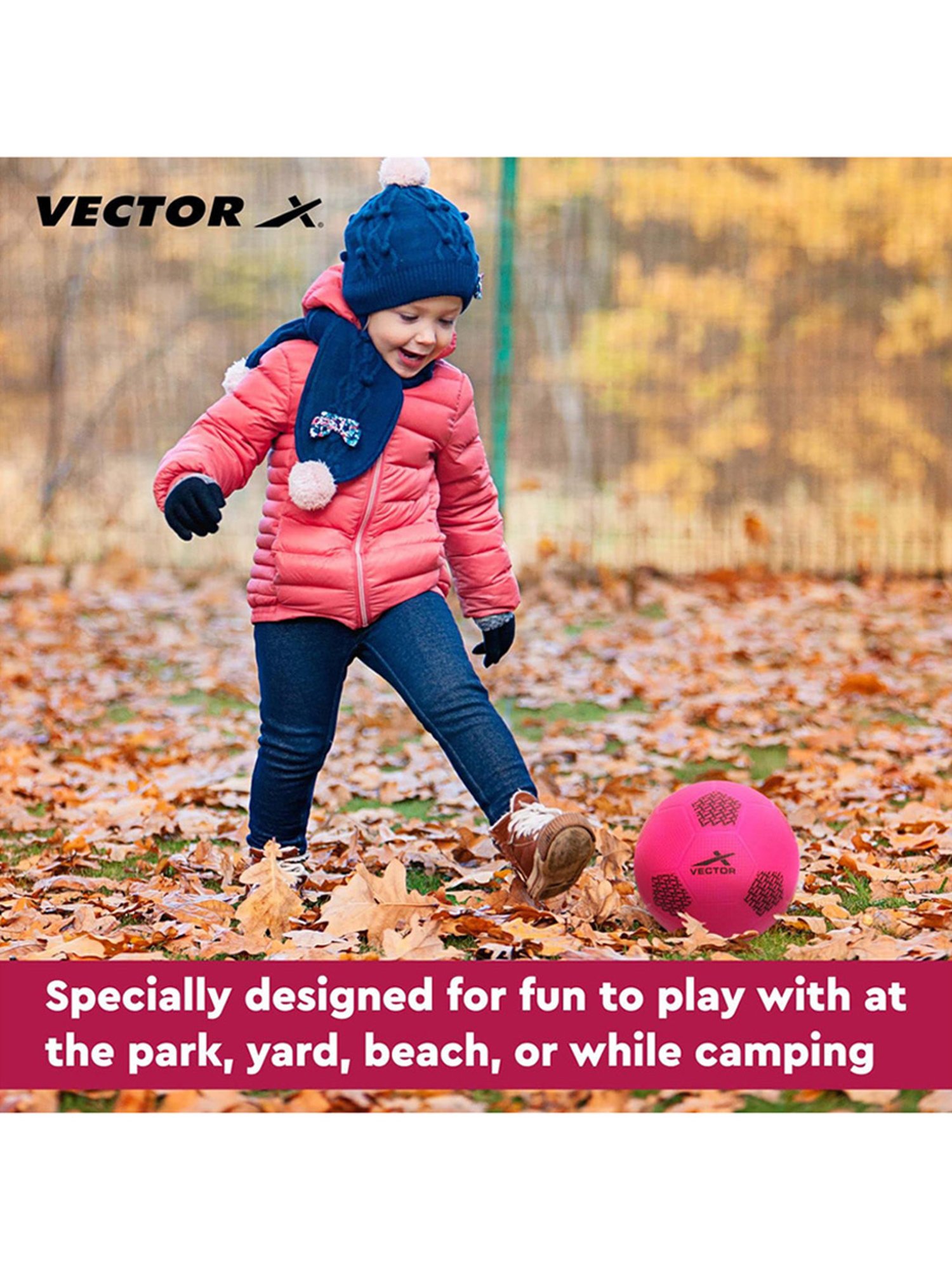 Vector X Soft Kick Football (Pink) Size - 3