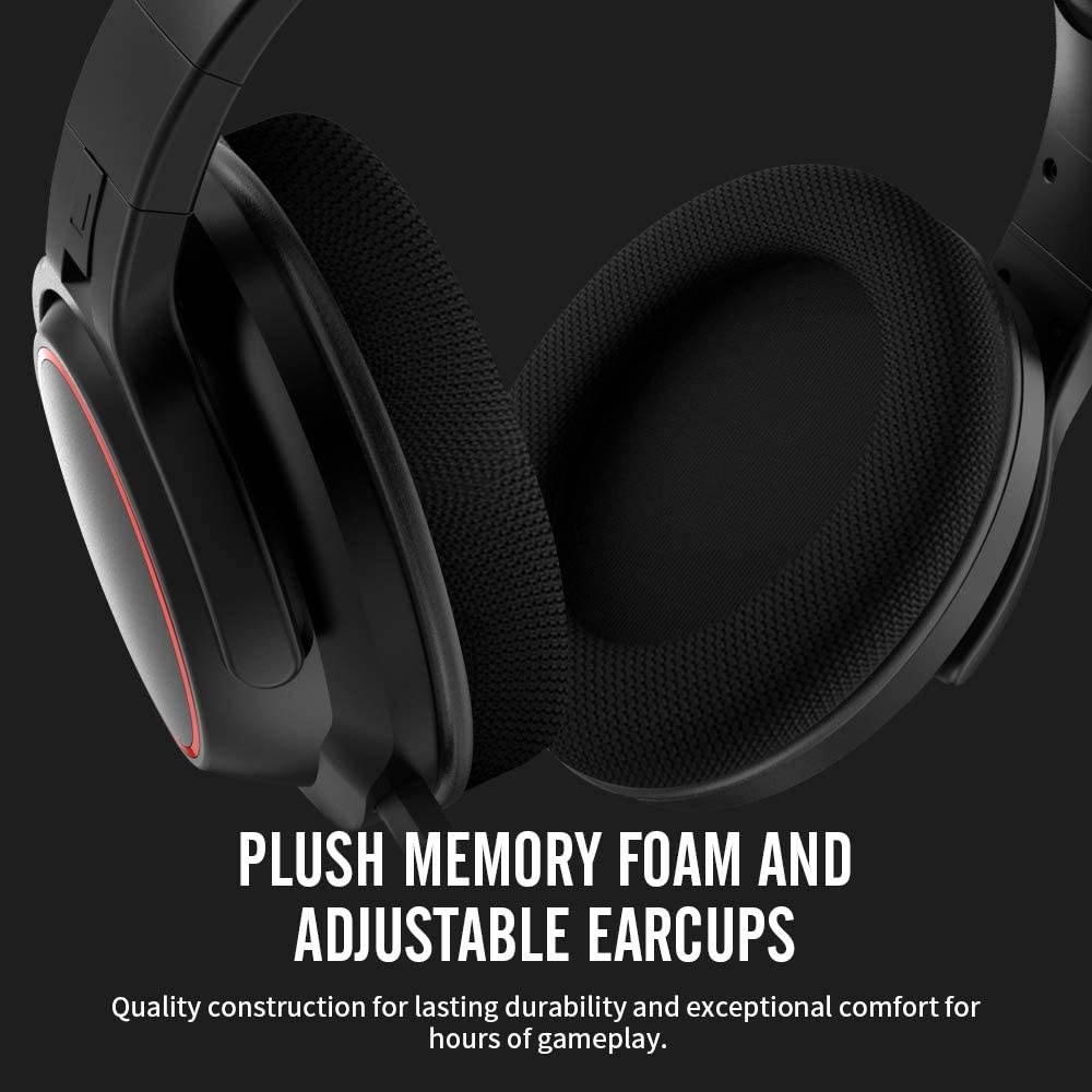 N20 Stereo Gaming Headset with Detachable Noise Canceling Mic Work from Home Headphones with mic for PS4 Xbox One Nintendo Switch Lite PC Laptop Mac