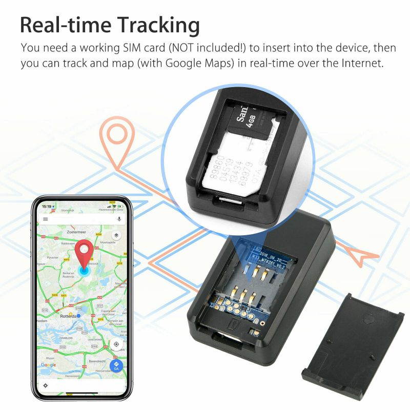 Magnetic Mini GPS Real Time Car Locator Tracker GSM GPRS Anti-theft Smart Tracking Voice Recorder Device GF07