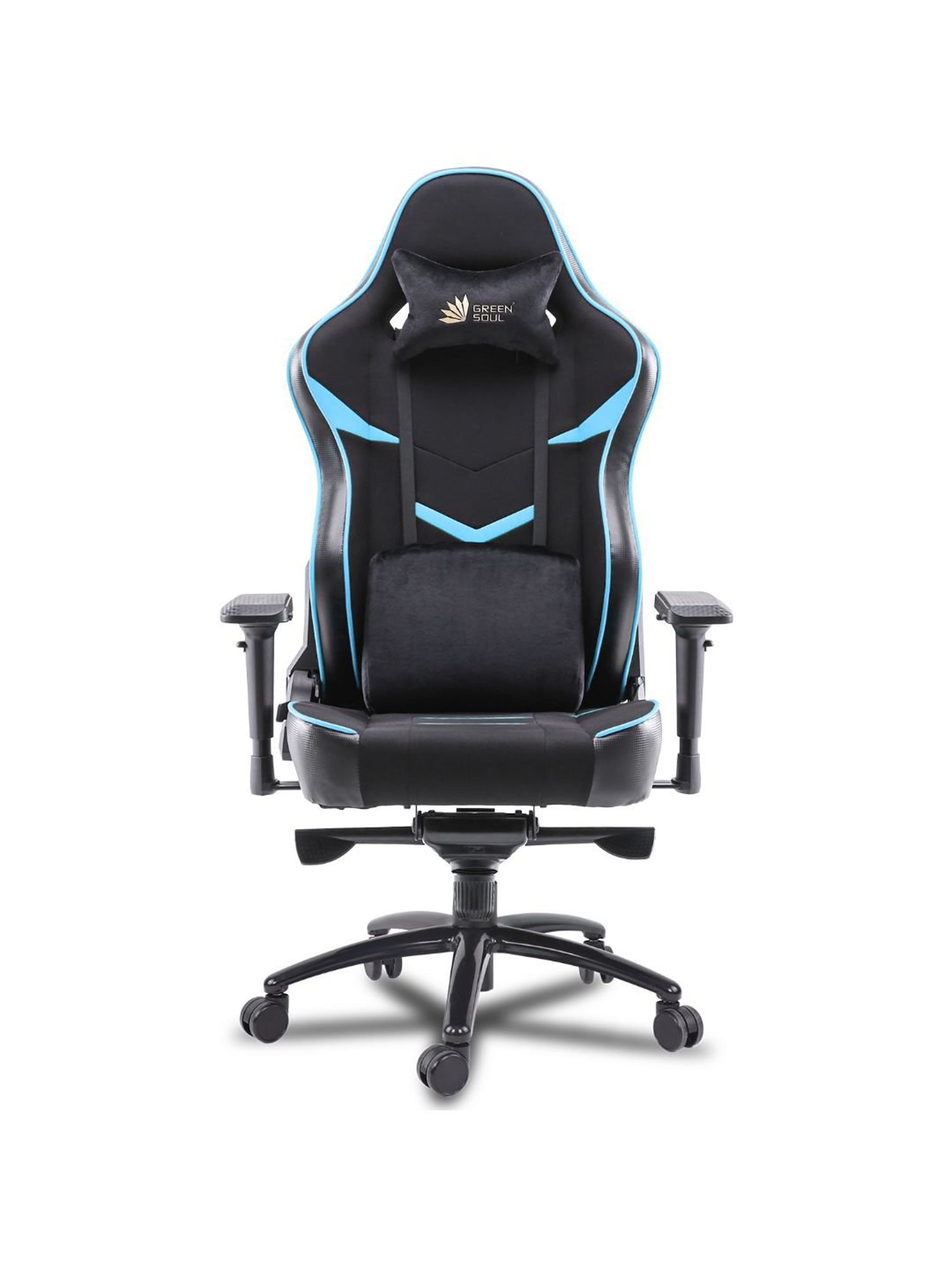 Green Soul Monster T Black & Blue PU Leather Premium Gaming Chair