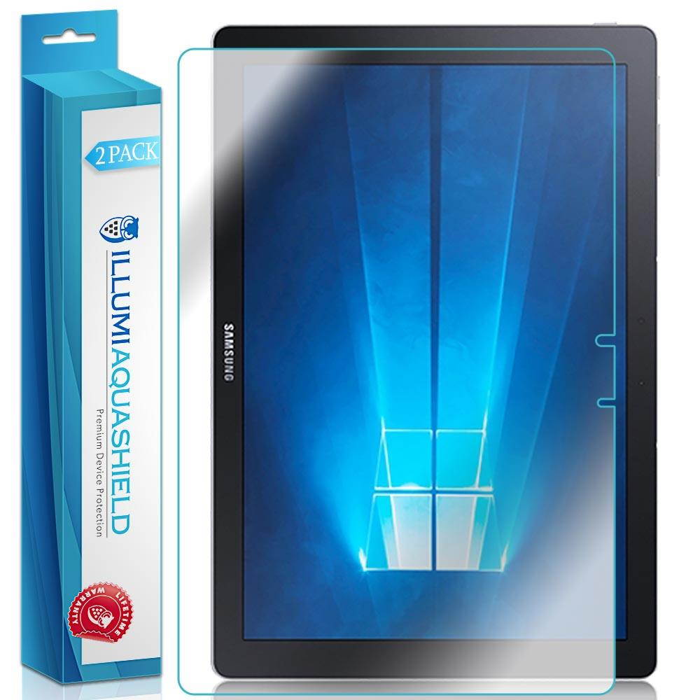 ILLUMI AquaShield Screen Protector Compatible with Samsung Galaxy TabPro S 12 inch (Tablet Only)(2-Pack) No-Bubble High Definition Clear Flexible TPU Film