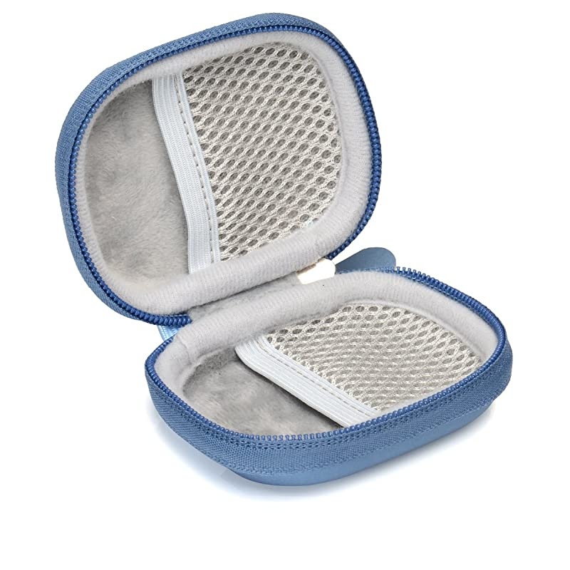 Protective case for Golf GPS for GolfBuddy Voice Voice 2 Bushnell NeoGhost Garmin 0100195900 Approach G10 Mesh Pouches on Both lid and Base for GPS and Cable Separately