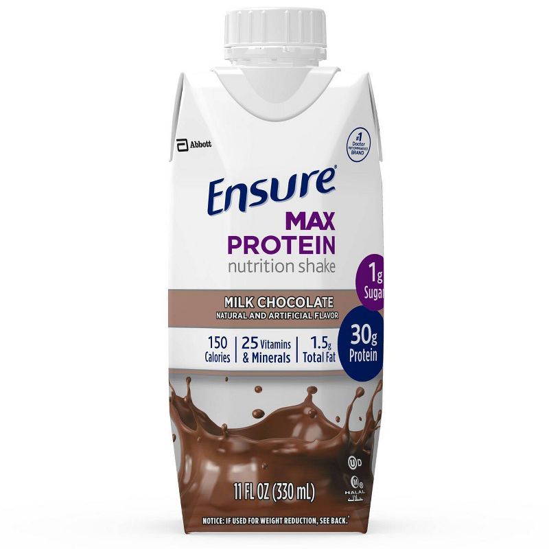 Ensure Max Protein Shake - Chocolate - 12pk/132 fl oz