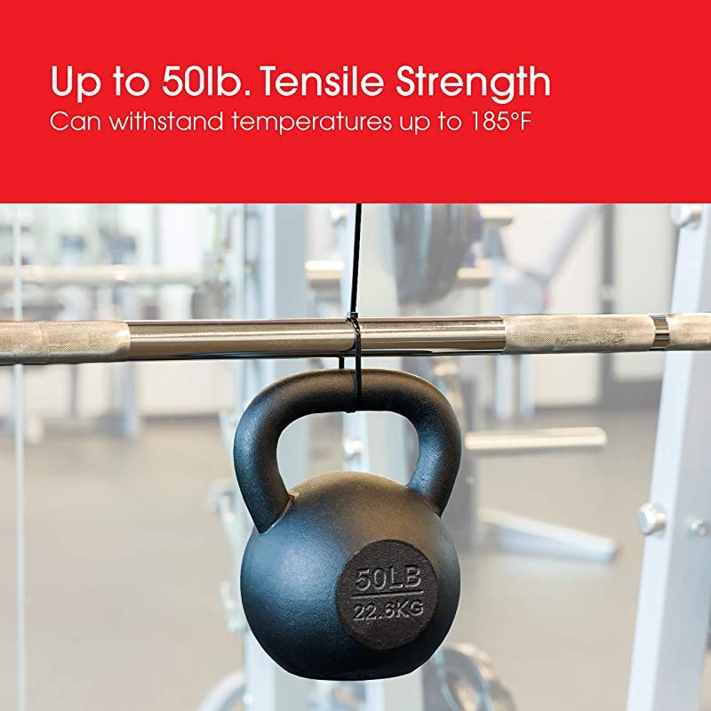 Power Gear Cable Ties, 4, 8 & 11-Inch Long, 1000-Pack, Nylon Plastic, Up to 3" Maximum Wrap, Durable, Self-Locking, 5, 50724, Assorted Color