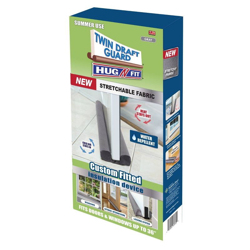 As Seen on TV Twin Draft Guard Hug-N-Fit Door Bumper