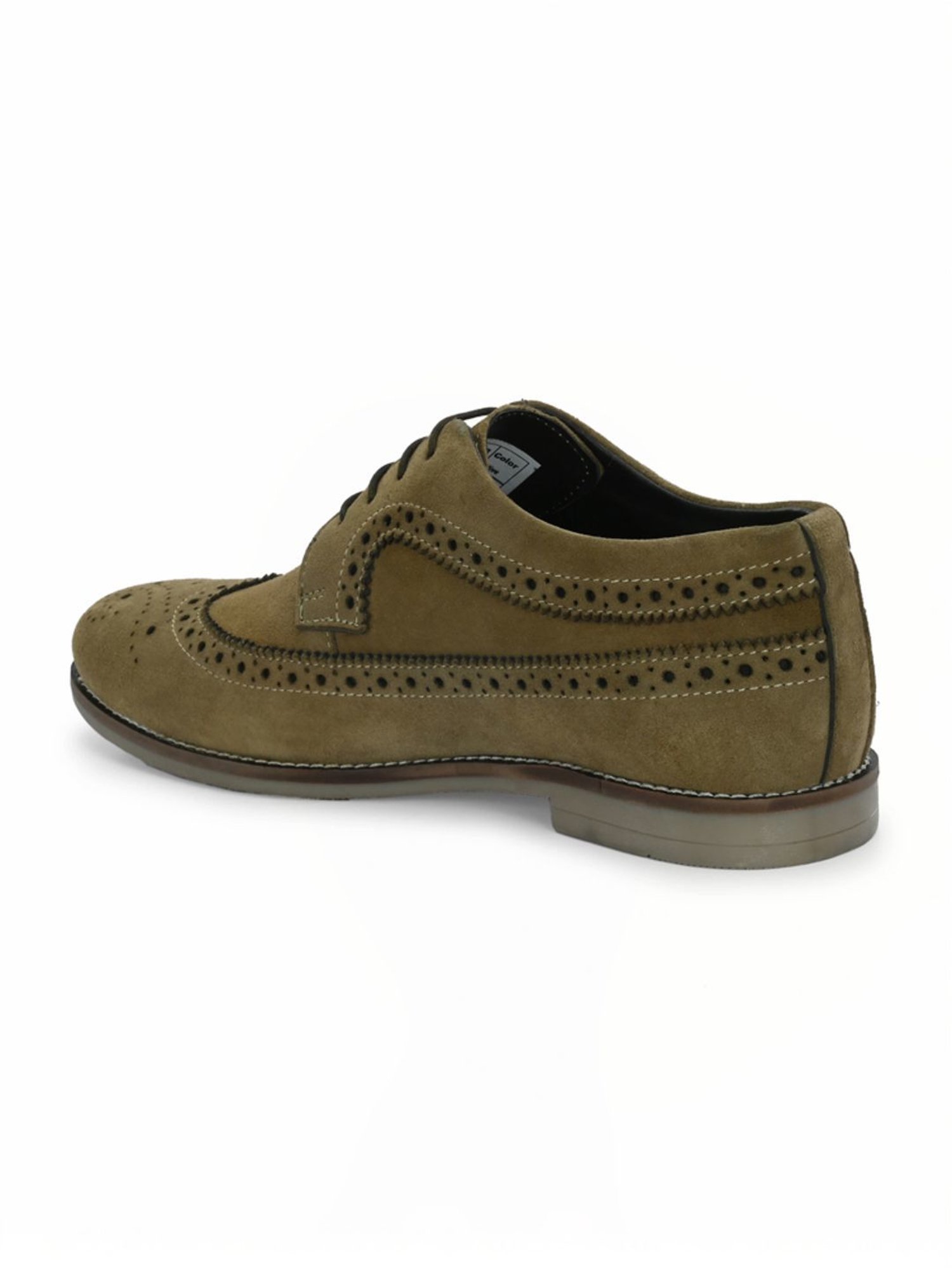 Hoversole Men's Charles Olive Brogue Shoes