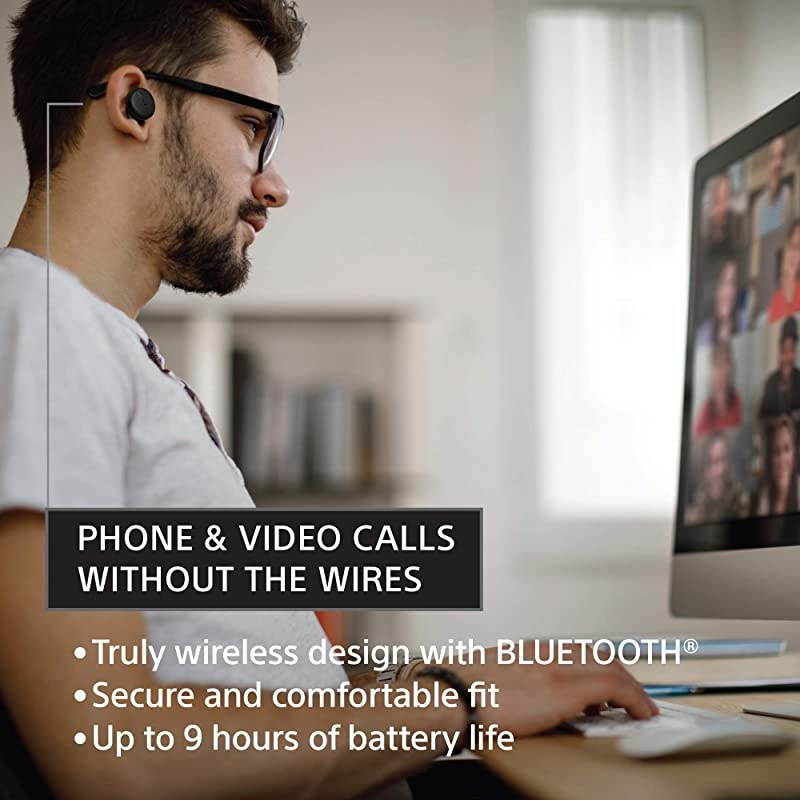 WF-XB700 EXTRA BASS True Wireless Earbuds Headset/Headphones with Mic for Phone Call Bluetooth Technology, Black