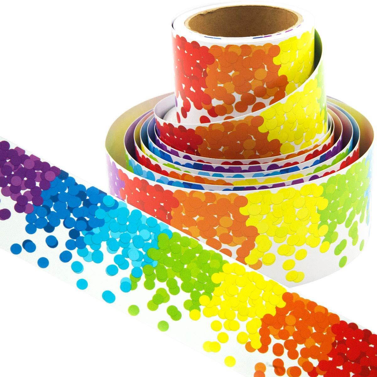 Colorful Confetti Bulletin Board Borders for Classroom 36ft