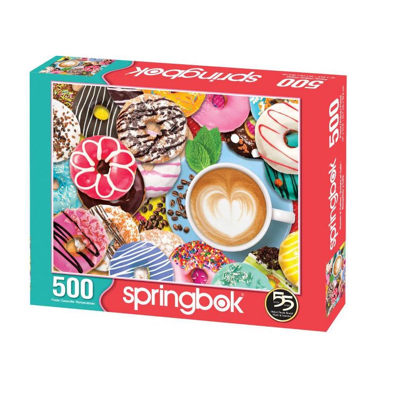 Springbok Spring and Summer: Donuts N' Coffee Puzzle 500pc
