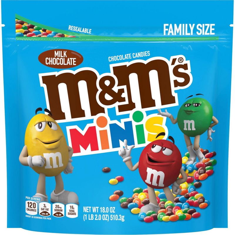 M&M's Milk Chocolate Minis Family SUP - 18oz