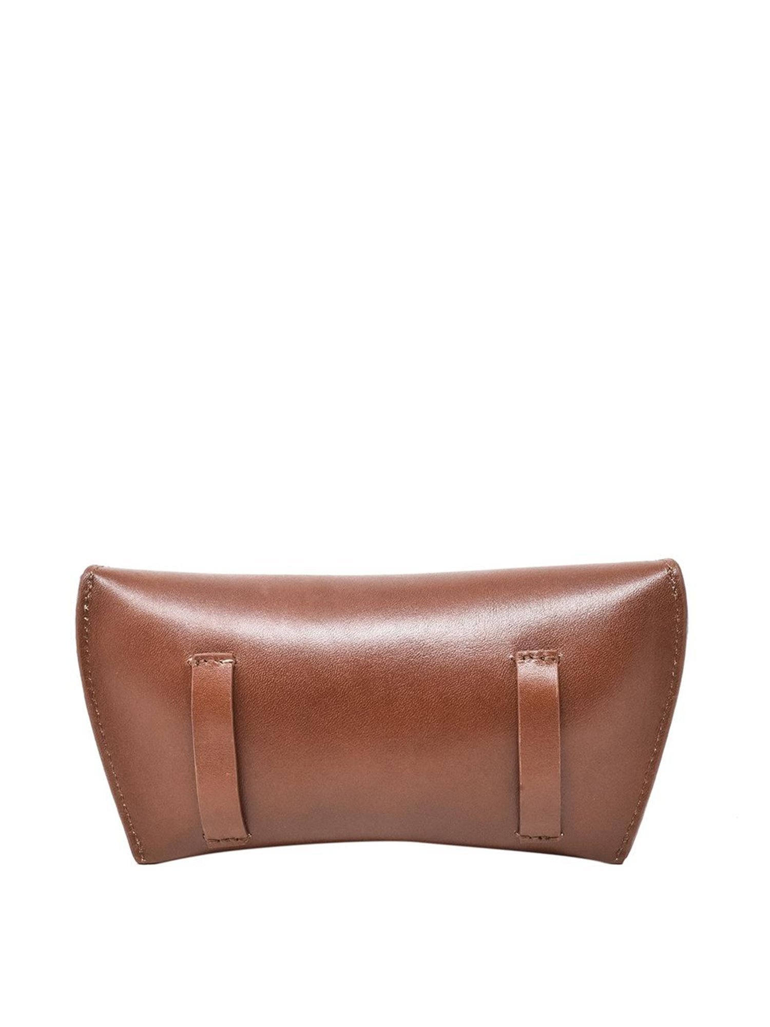 Tohl Verao Tan Leather Solid Keychain & Eyewear Case Set