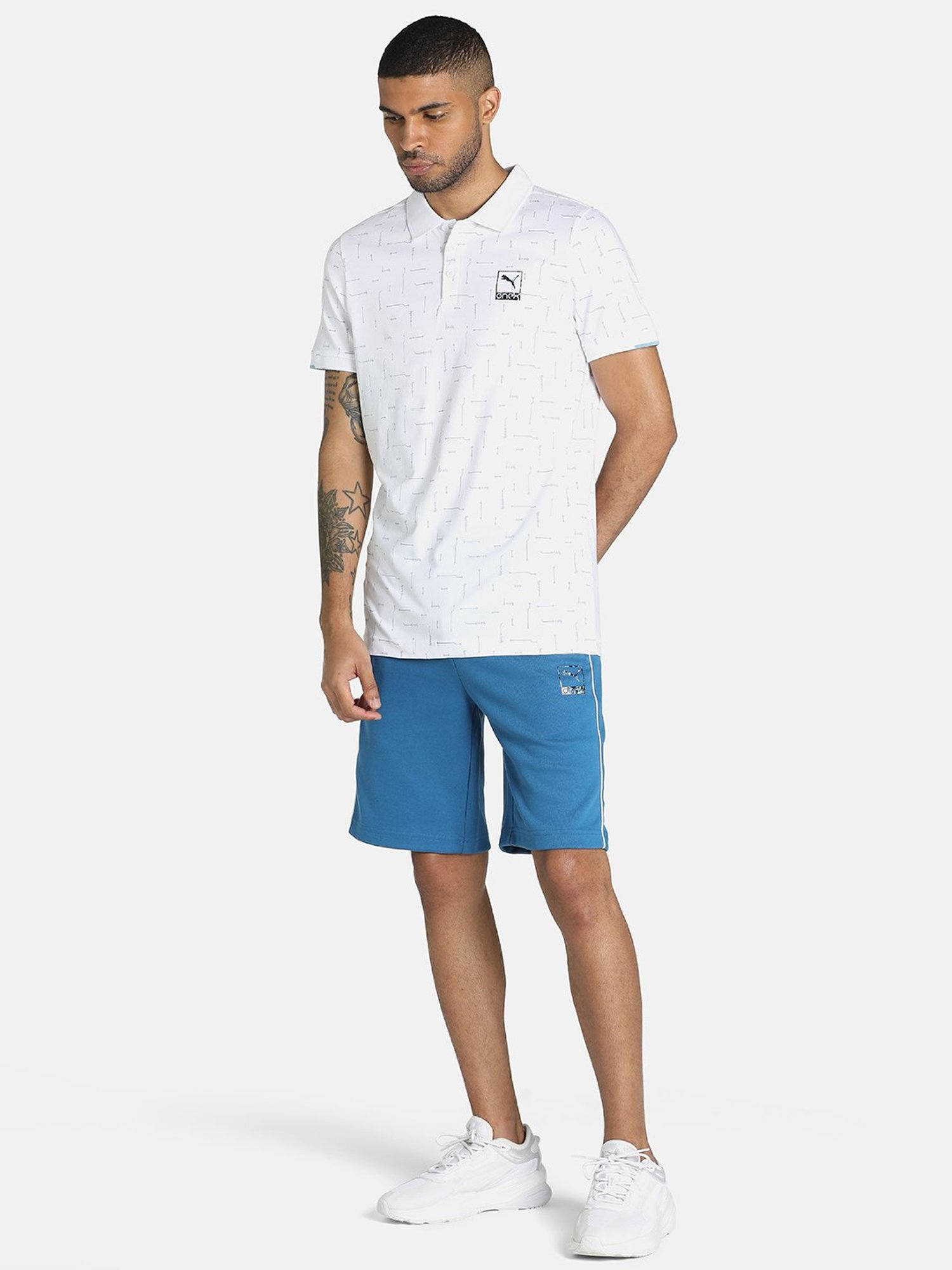Puma one8 Teal Slim Fit Shorts