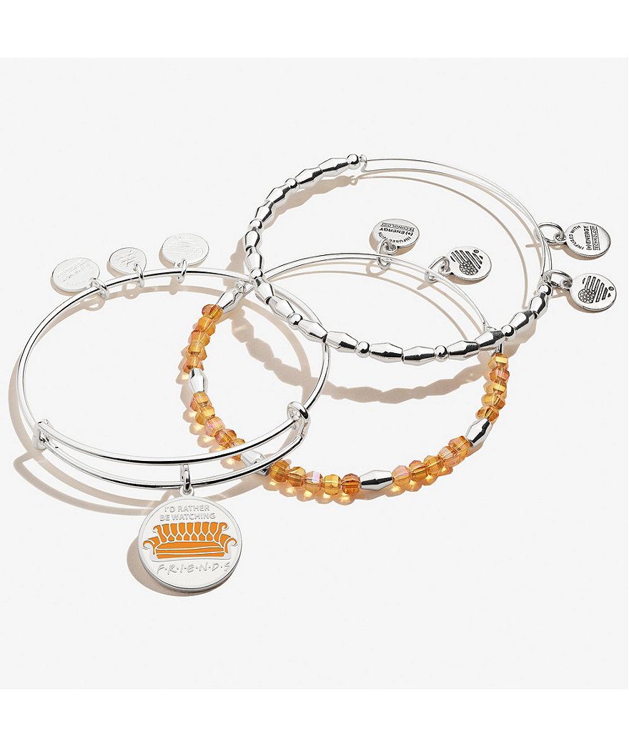 Alex and Ani Friends Charm Bangle Bracelet Set