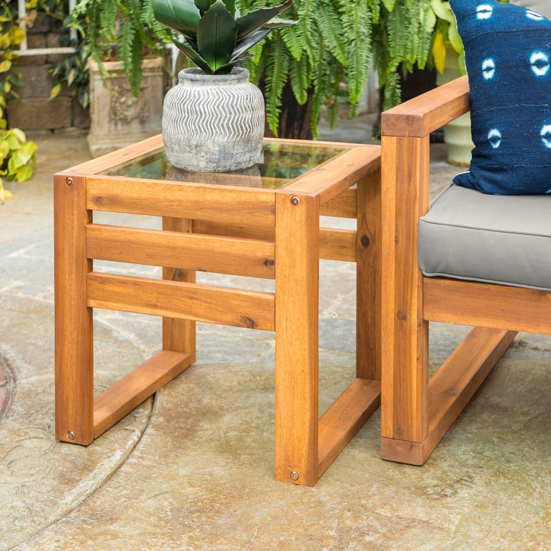 7pc Hudson Open Side Outdoor Patio Chat Set - Saracina Home