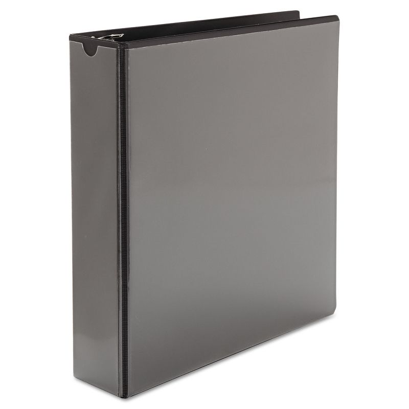 Samsill Speedy Spine Round Ring View Binder 11 x 8-1/2 2" Cap Black 18160C