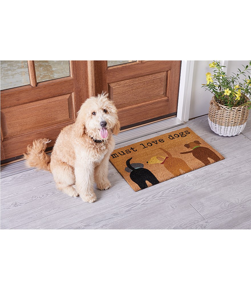 Mud Pie Puppy Collection Must Love Dogs Door Mat