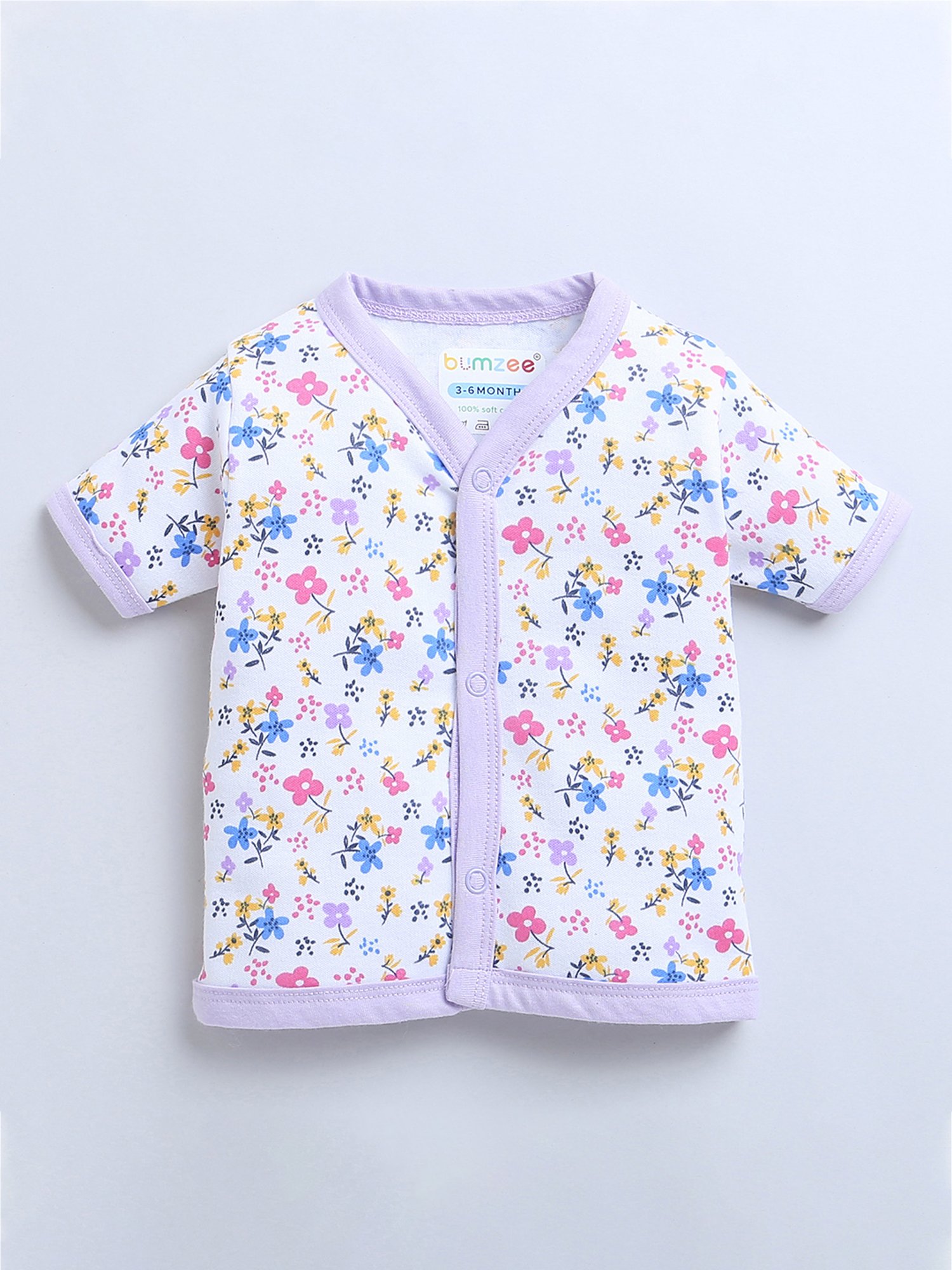 Ed-a-Mamma Baby Blue Printed Top