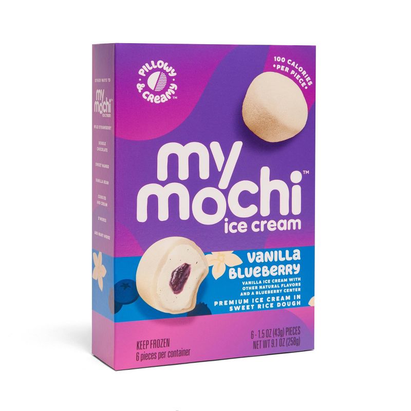 My/Mochi Third Layer Vanilla Blueberry Ice Cream - 6pk