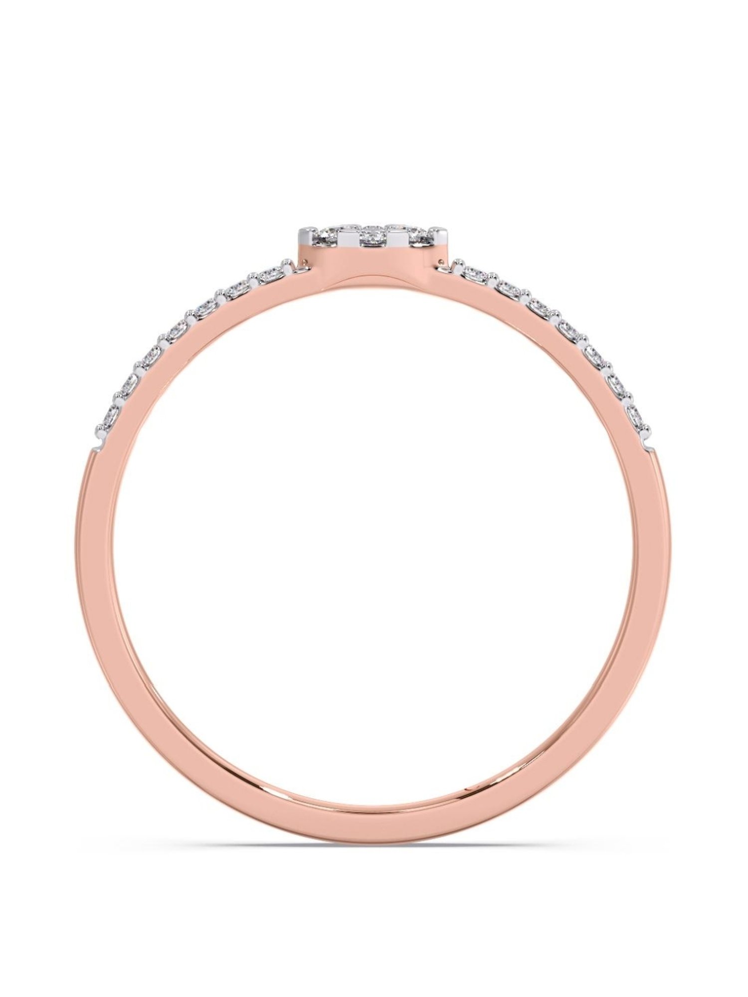 Candere by Kalyan Jewellers 18k Yellow Gold & Diamond Ring for Women