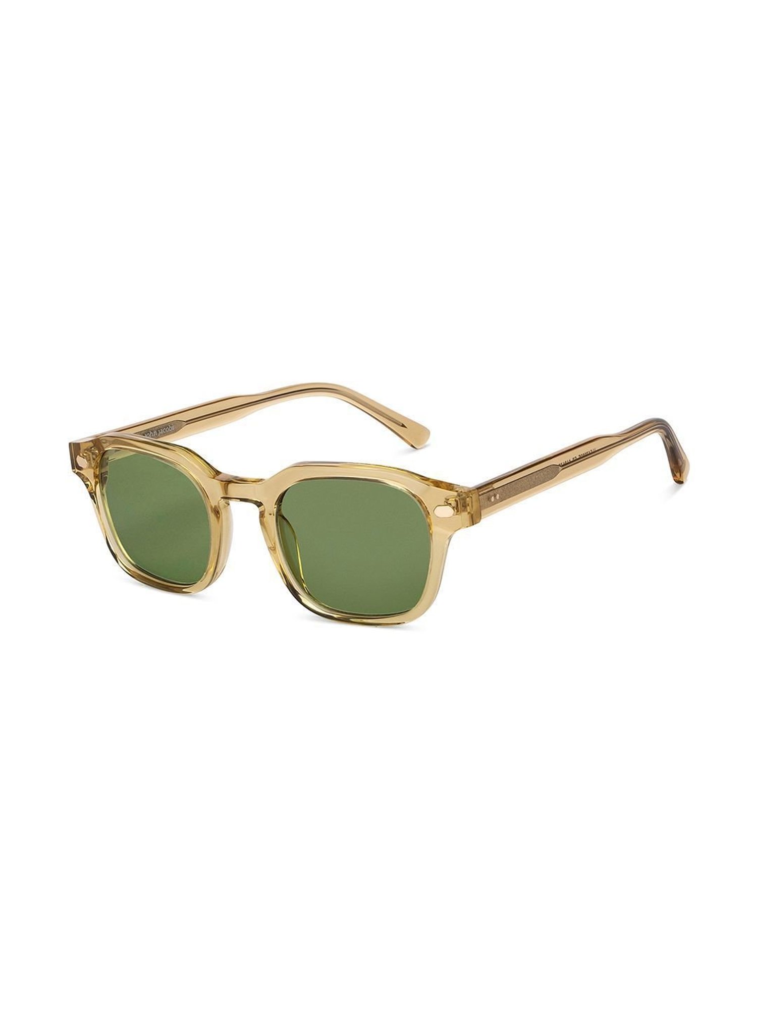 John Jacobs JJ S13082S Green Square Sunglasses