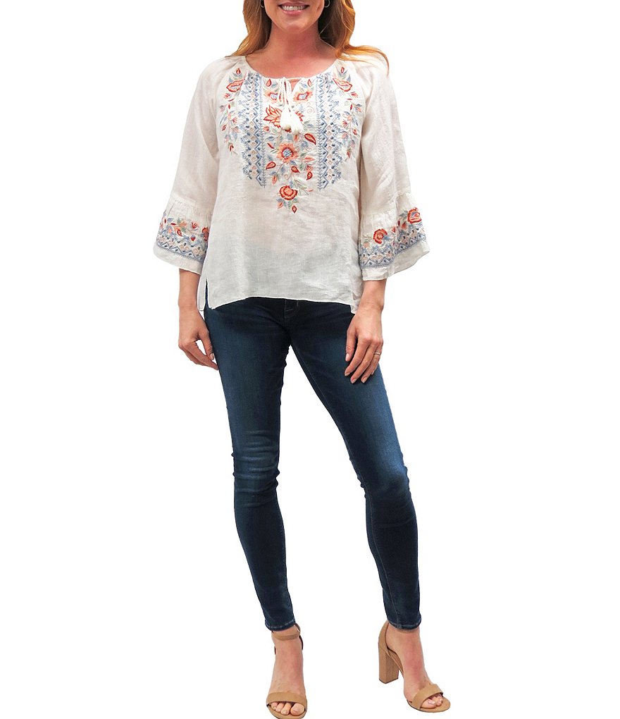 Karyn Seo Jovi Floral Embroidered Tunic