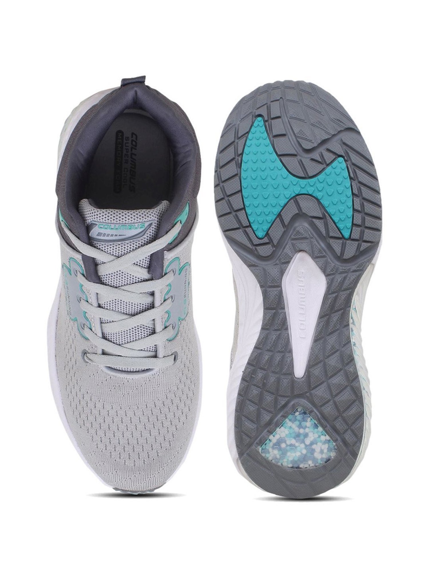 Columbus Men's Grey Running Shoes