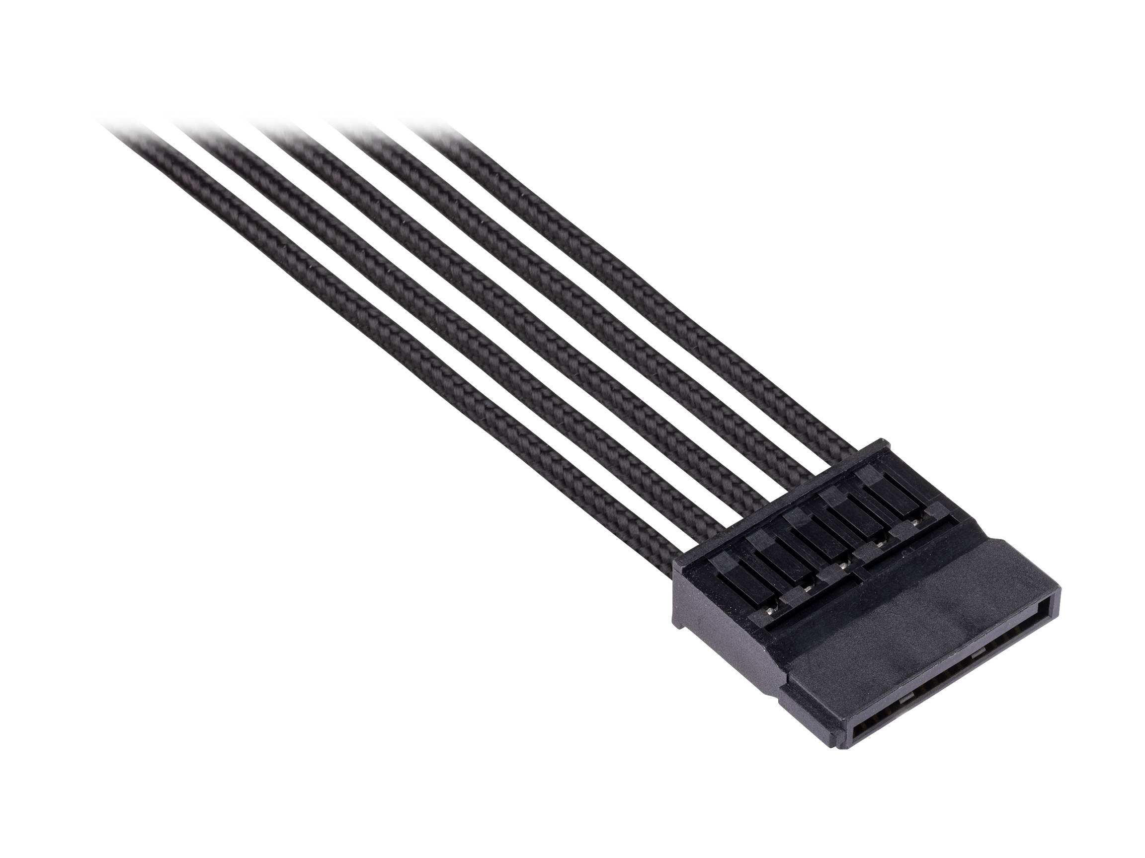 Micro Connectors 30cm Addressable RGB (ARGB) 1 to 4 Splitter Cable with/5 Male Pins (F04-04ARGB-30)