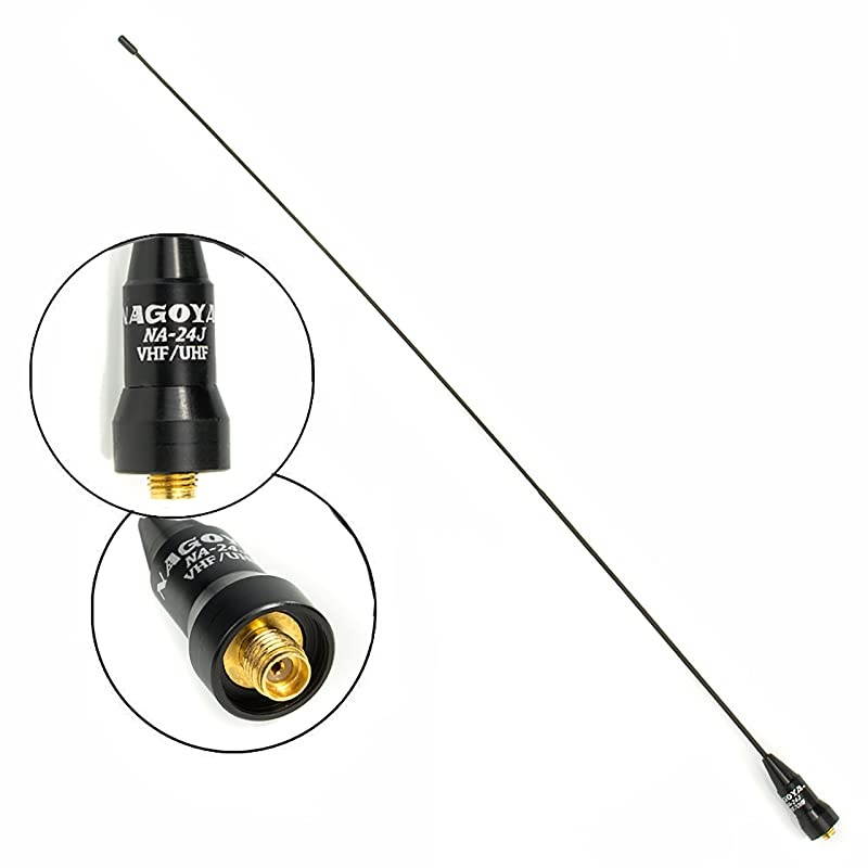 Authentic Genuine Nagoya NA24J 162Inch Ultra Whip VHFUHF 144430Mhz Antenna SMAFemale for  and BaoFeng Radios