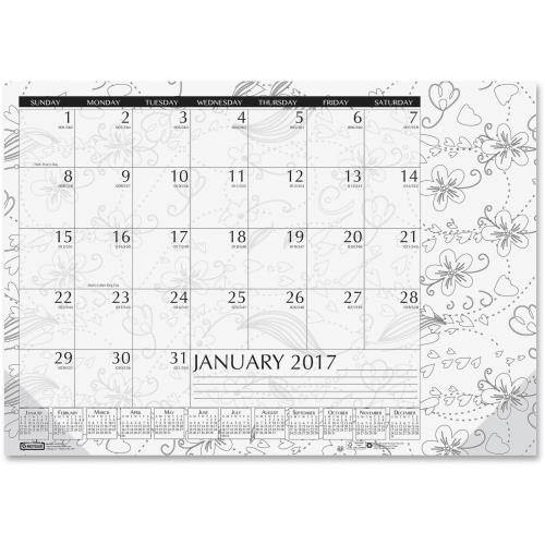 House of Doolittle Doodle Monthly Desk Pad