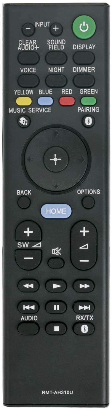 RMT-AH310U Replace Remote Control RMTAH310U fit for Sony Soundbar Sound Bar Speaker System HT-MT500 HT-CT800 HT-ST5000 SA-CT800 SA-MT500 SA-ST5000 HTMT500 HTCT800 HTST5000 SACT800 SAMT500 SAST5000