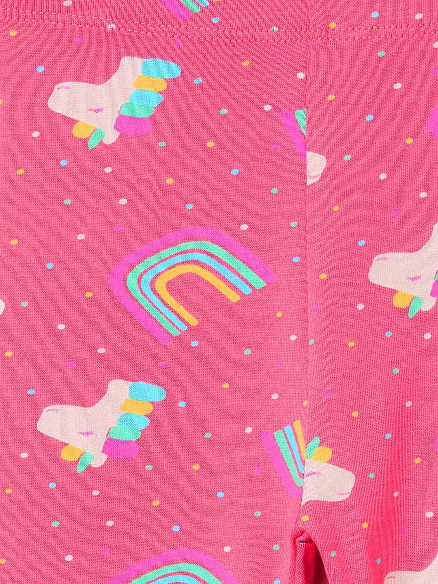 Juniors by Lifestyle Kids Pink Cotton Printed Leggings