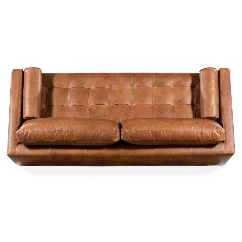 Florence Mid-Century Modern Sofa Cognac Tan - Poly & Bark